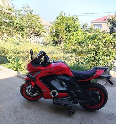 uşaq motosikleti: Uşaq üçün elektrikli motosiklet – sport dizayn. - Rəng: qırmızı/qara — 5