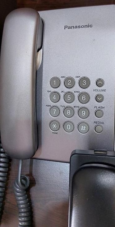 mikro it: Stasionar telefon Panasonic, Simli, İşlənmiş, Ünvandan götürmə, Ödənişli çatdırılma — 2