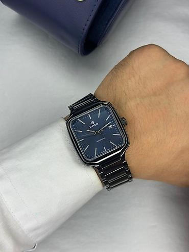 Наручные часы: Rado True Automatic kişi qol saatı - Korpus: kvadrat formalı, parlaq — 1