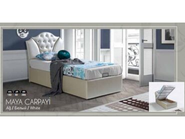 servant mebel: Новый, Односпальная кровать, С подъемным механизмом, С матрасом, С выдвижными ящиками, Турция
