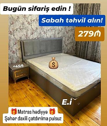 Mebel: Yeni, İkinəfərlik çarpayı, Matras ilə — 1