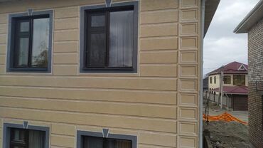 Фасадные работы: Ремонт фасада, Фасадный декор, Демонтажные работы | Рамки, Туникафон, Балясины | Сары-Таш, Сухой травертин, Алюкобонд | Минеральная вата, Penoplex, Базальт Больше 6 лет опыта — 27