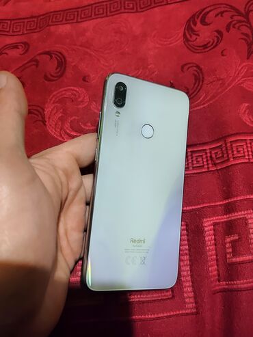 xiaomi black shark 4 pro qiymeti: Xiaomi Redmi Note 7, 64 GB, rəng - Ağ, 
 Barmaq izi