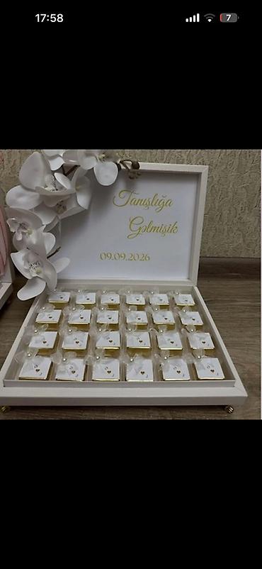 şaxta baba oyuncagi: Hədiyyə qutusu, Yeni, rəng - Ağ, Ödənişli çatdırılma — 3