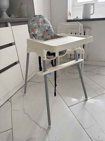 magic glip: Стульчик для кормления, Б/у, Ikea, Пластик, цвет - Белый, Самовывоз — 1