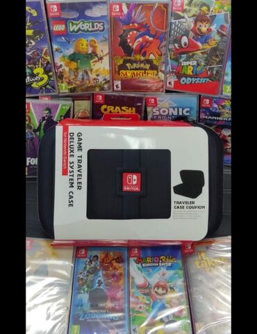Oyun diskləri və kartricləri: Nintendo switch üçün traveler case çanta