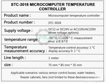 Oprema za grejanje: STC 3018 Termostat 220V sa sondom temperature Poboljšani model u — 6