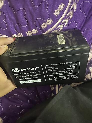 maşın akkumulyator satışı: Mercury markalı doldurulan akkumulyator - Model: 6FM7.5 - — 2