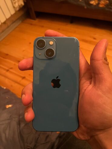 Apple iPhone: IPhone 13 mini, 128 GB, Sierra Blue, Zəmanət, Simsiz şarj, Face ID