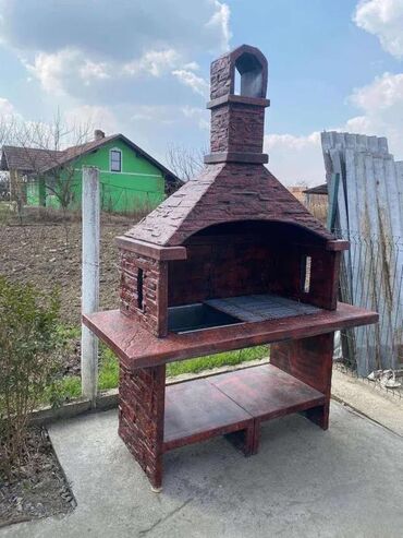 Sve za roštilj: Pećenjara Roštilj Imitacija Kamena Komplet sa Mehanizmom BLUE STONE — 8