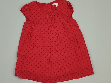sukienka czerwona w groszki: Dress, 1.5-2 years, 86-92 cm, condition - Good