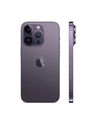 Apple iPhone: IPhone 14 Pro, Б/у, 256 ГБ, Deep Purple, Зарядное устройство, Защитное стекло, 97 %