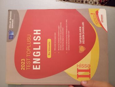 dim tarix test toplusu cavablari: İngilis dili Testlər 9-cu sinif, 2-ci hissə, 2023 il