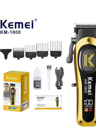 Бытовая техника: №: 12860 Məhsulun adı: Saç kəsim maşını Trimmer Kemei 1800, 2000 mAh — 2