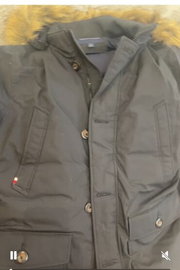 Сковородки: Tommy Hilfiger qış parka-gödəkçə - Rəng: tünd göy/qartal - Bədən: M