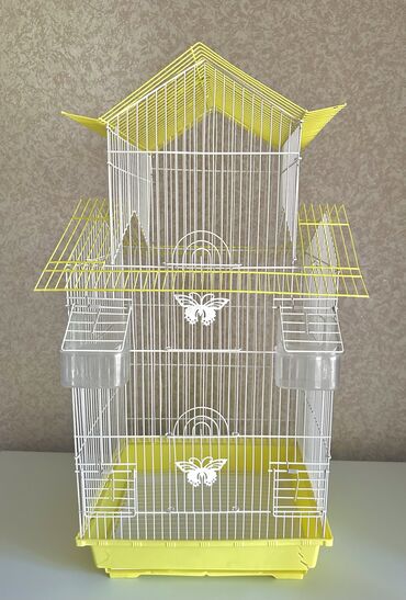 желтый домик масло бишкек: Клетка для попугаев. 68/34см Имеются две вставные кормушки, две