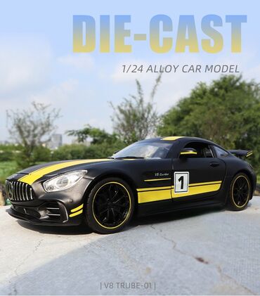 Игрушки: Детская инерционная металлическая машинка Мердес с открывающимися — 5