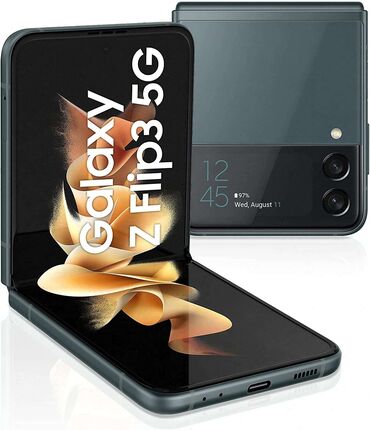 samsung note 2 ekran: Samsung Galaxy Z Flip 3, 128 GB, rəng - Yaşıl, Sensor, Barmaq izi, Simsiz şarj
