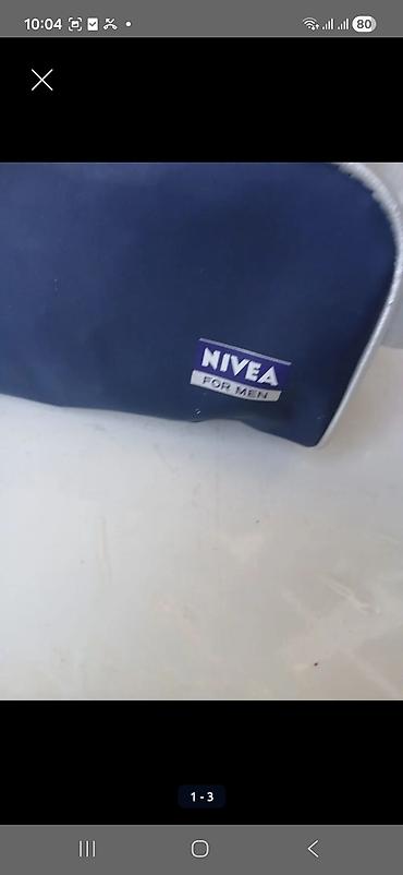 NIVEA For Men tualet çantası - Rəng: tünd göy, gümüşü haşiyələr -