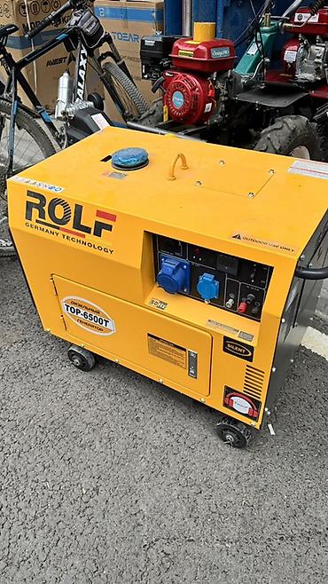 Генераторы: Дизельный генератор ROLF TOP-6500T (Germany Technology), бесшумный, 50 — 1