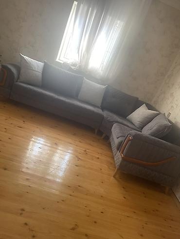 Məhsul: Künc divan dəsti - Rəng: tünd boz (neytral ton), kontrast