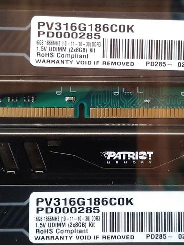 Оперативная память (RAM) для ПК: Оперативная память (RAM) для ПК, Новый, Patriot, 8 ГБ, DDR3, 1866 МГц — 4