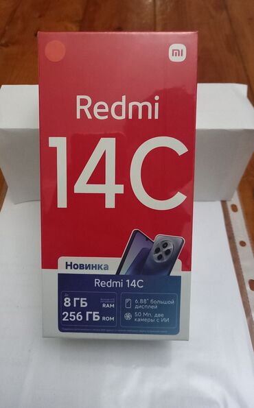 redmi 8 ikinci el: Redmi 14C, 128 ГБ, цвет - Черный, Гарантия, Сенсорный, Отпечаток пальца