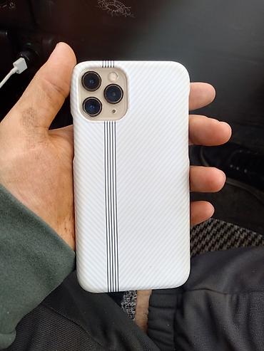 Apple iPhone: IPhone 11 Pro, Б/у, 64 ГБ, Золотой, Чехол, 100 % — 1