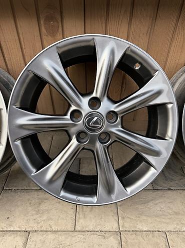 Диски: Литые Диски R 18 Lexus, Комплект, отверстий - 5, Б/у — 5