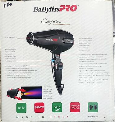 Məişət texnikası: Fen hava feni BaByliss PRO 2400 watt tam orjinal professional salon — 3