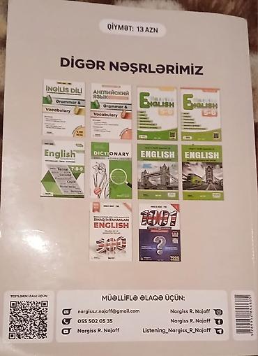 inglis dili kurs: İngilis dili 11-ci sinif, Pulsuz çatdırılma — 2
