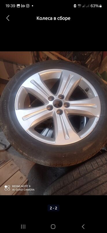 Дөңгөлөктөр монтажда 225 / 55 / R 19, Комплект, Жеңил унаалар, Куйма, тешиктери - 5