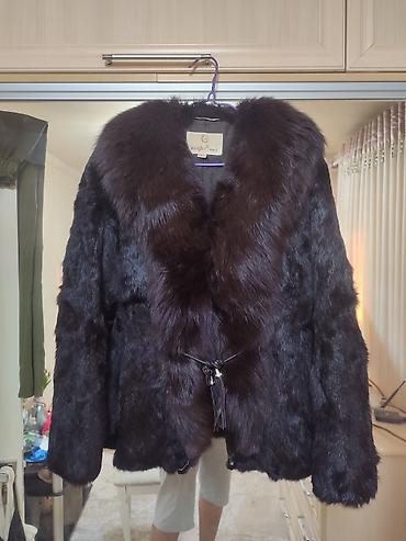 пальто с мехом: Шуба, Короткая модель, 2XL — 1