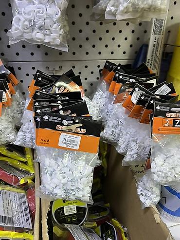 Кабельные скобы с гвоздём (Cable Clip), белые. - Назначение