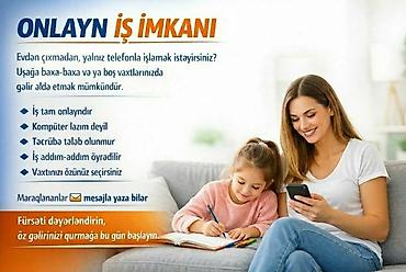 online operator isi: Çağrı mərkəzi operatoru tələb olunur, Yalnız qadınlar üçün, İstənilən yaş, Təcrübəsiz — 1