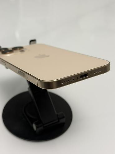 Мобильные телефоны и аксессуары: IPhone 16 Pro Max, Б/у, 256 ГБ, Золотой, Защитное стекло, Чехол, 92 % — 6