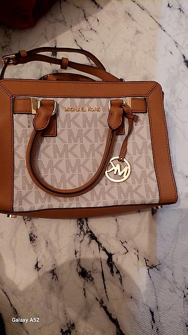 Классические сумки: Классическая сумка, Michael Kors, Материал: Комбинированный материал, Жёсткая конструкция, Женские — 1