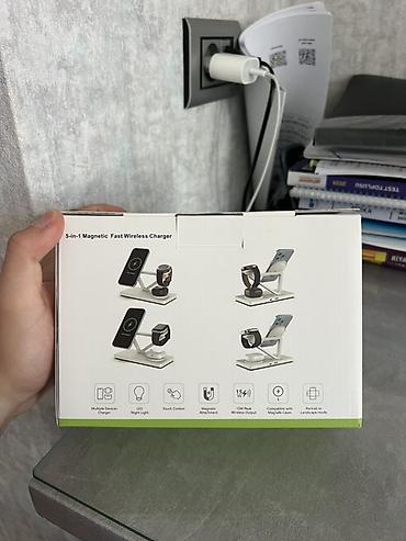 zaryadka apple watch: 5-in-1 Magnetic Fast Wireless Charger – sürətli maqnitli simsiz şarj — 2