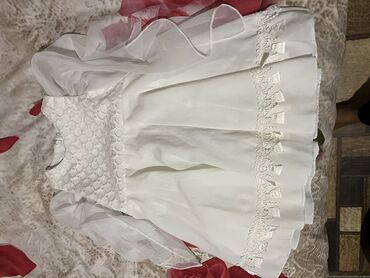 кара балта платя: Детское платье, цвет - Белый