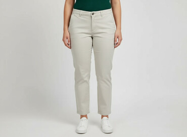 zalando chinosy damskie: H&M, Material trousers for women, size XL