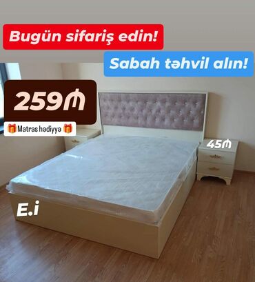 Çarpayılar: Yeni, İkinəfərlik çarpayı, Bazasız, Matras ilə -da lalafo.az — 12 Çarpayılar: Yeni, İkinəfərlik çarpayı, Bazasız, Matras ilə — 12
