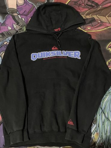 верхний одежда: Мужская толстовка, XL (EU 42), Quiksilver, Б/у, цвет - Черный, Самовывоз, Платная доставка