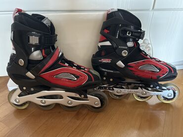 Qaçış trenajorları: Rolik42razmer - roces s204 abec7. 2-3 dəfə sürülüb. Praktiki olaraq
