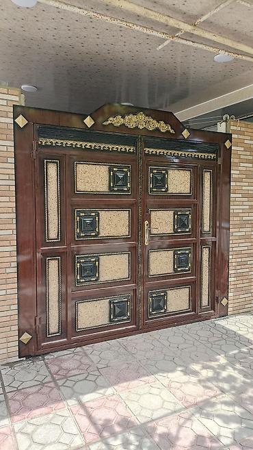 продам ворота бу: Dekorativ metal darvaza və giriş qapıları - Material: qalın divarlı — 2