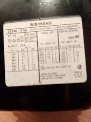 viler goblen: SIEMENS POMOĆNI KONTAKTOR 3TB40 22 -OA | SIEMENS pomoćni kontaktor — 7