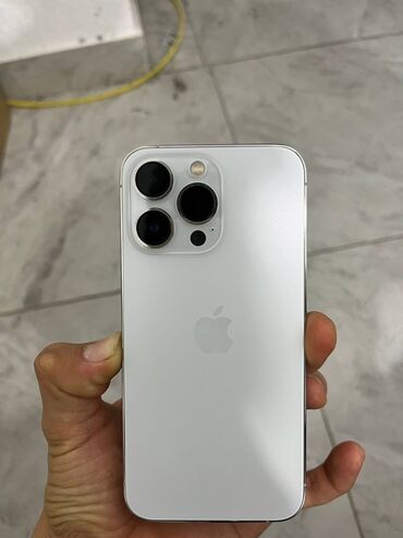 12 про цена бишкек бу: IPhone 13 Pro, Колдонулган, 128 ГБ, Күмүш, Заряддоочу түзүлүш, Коргоочу айнек, Каптама