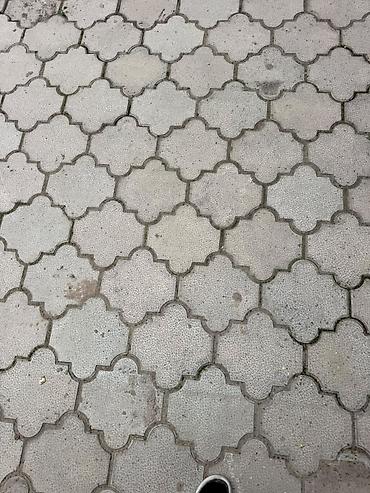 Тротуарная плитка, Другая модель, Бетонная, Для двора, Б/у
