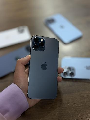 iohone 12: IPhone 12 Pro Max, 256 GB, Pacific Blue, Zəmanət — 1