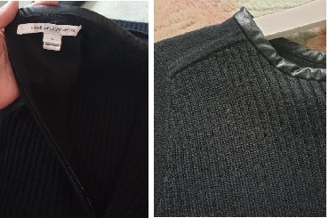 Haljine: Diane von Furstenberg - DVF original crna zimska haljina sa detaljima — 5