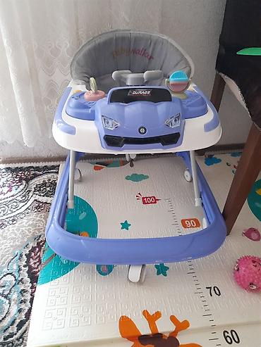 Yerimək üçün arabalar, çəliklər, əsalar, rollatorlar: Uşaq gəzdiricisi – “BabyWalker” model - Avtomobil dizaynlı ön panel — 1